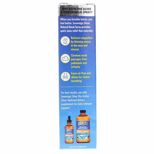 Natural Nasal Spray Bio-Active Silver Hydrosol, SVS